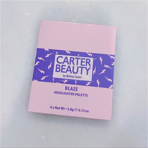 CARTER BEAUTY BLAZE MINI HIGHLIGHTER PALETTE - BRAND NEW/SEALED - Picture 3 of 3